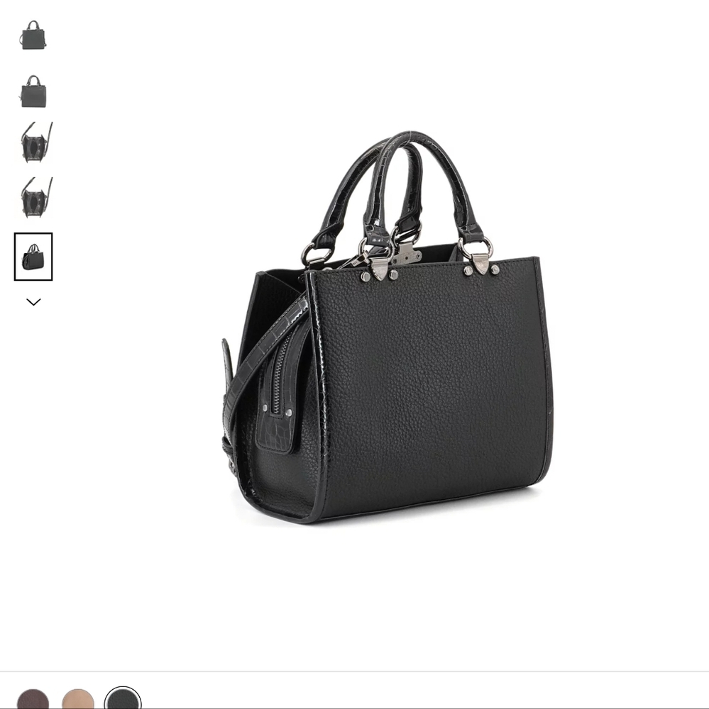 Like Dreams Black Handbag. Hudson Mini Tote.